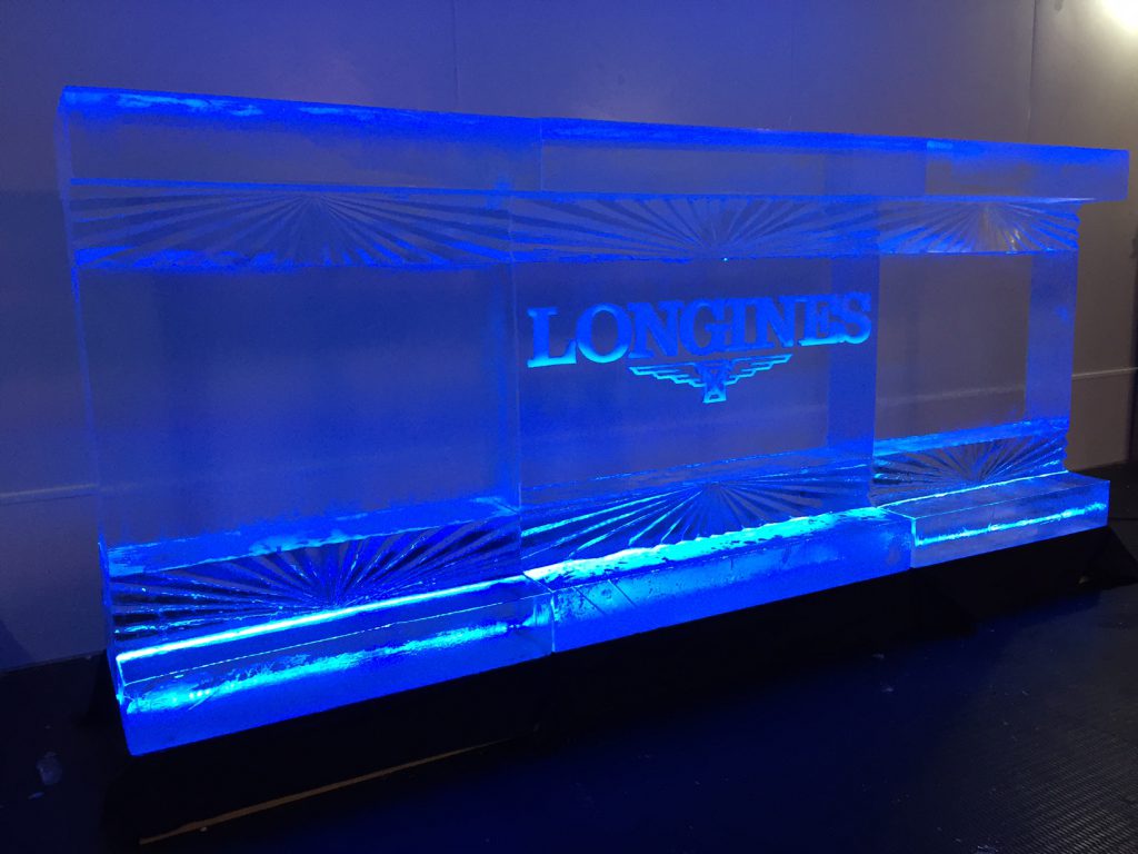 Bar en glace lumineux