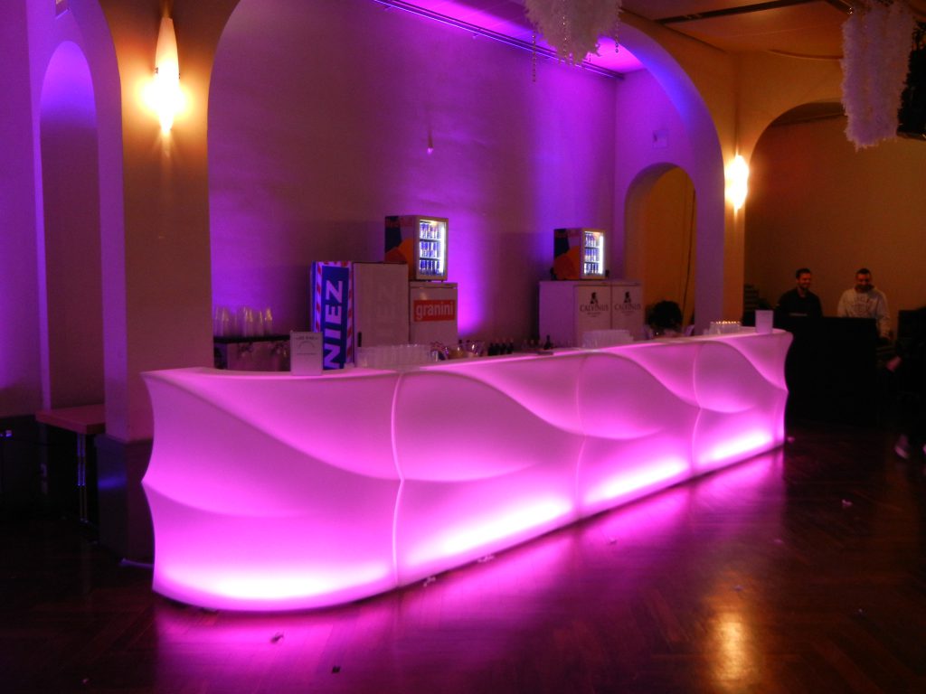 Location de bars lumineux avec éclairage à LED