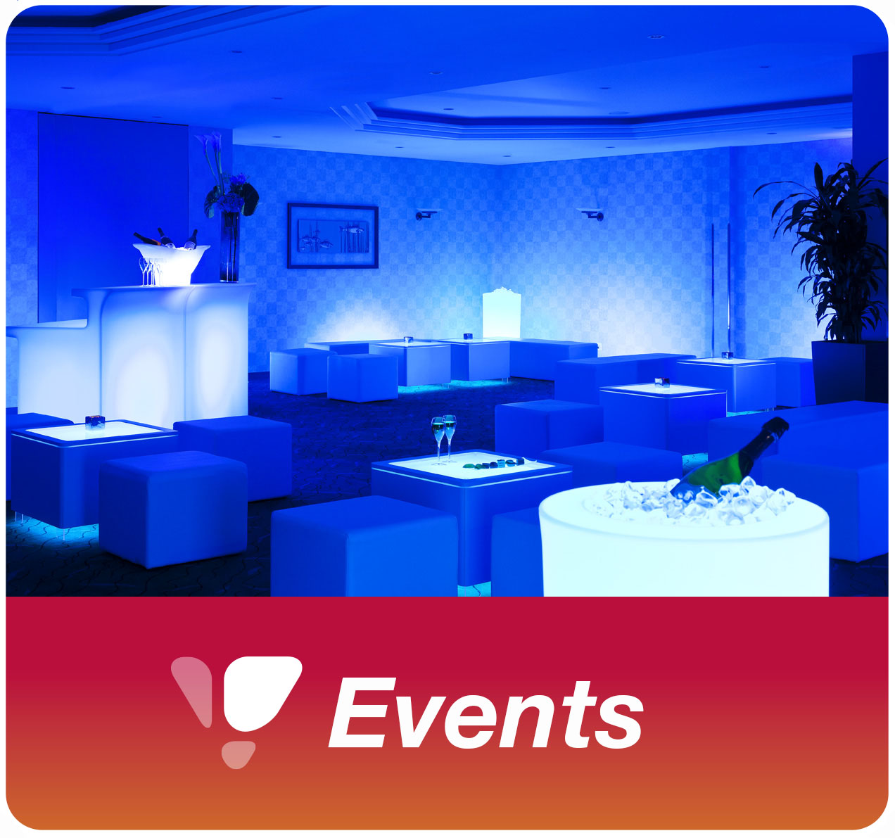 Rental of LED furniture and decoration