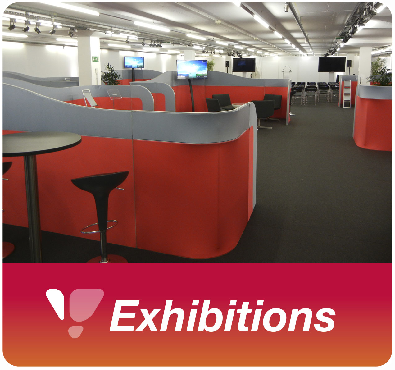 Furniture rental for exhibitions and trade-shows in Geneva