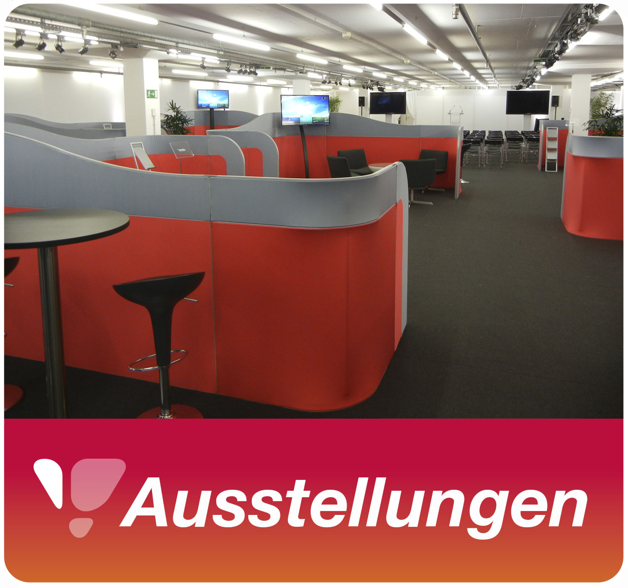 Mietmöbeln für Messe und Kongresse